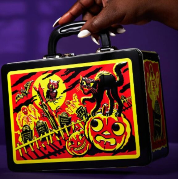 Graveyard Ghouls Halloween lunchbox tin product holder by Lush Cosmetics 2025 - Picture 1 of 8
